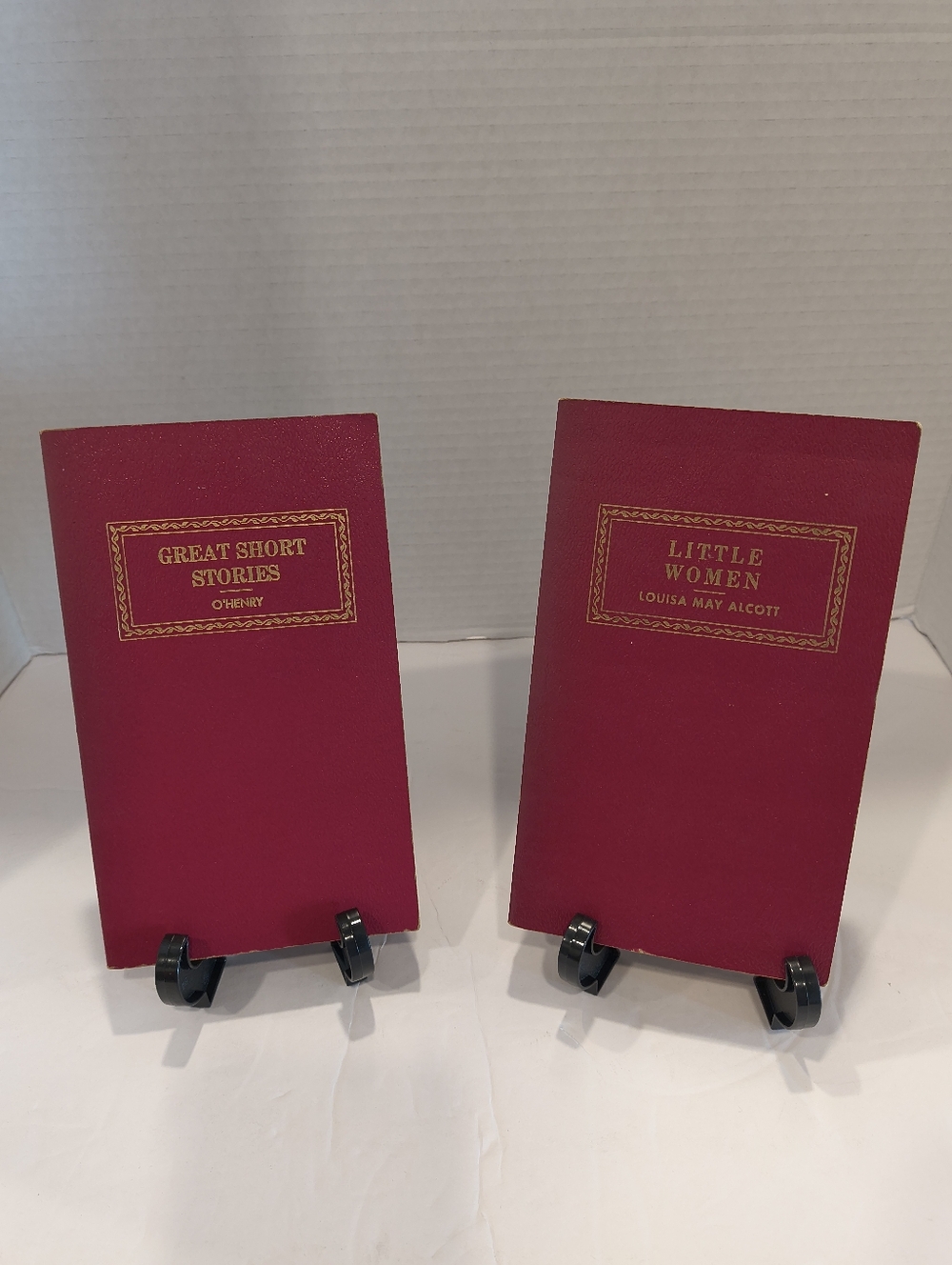 Award Books Leatherette Little Women & Great Short Stories, Alcott, O Henry VTG